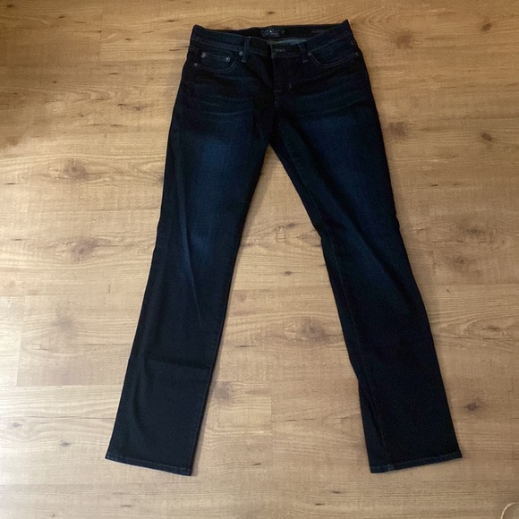 Dark Denim Lucky Brand Straight Leg Jeans - Picture 3 of 4
